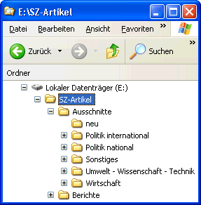 Pfade sichtbar in Windows Explorer